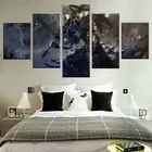 Модульная картина, домашнее декоративное настенное искусство, рисование, 5 панелей, игра, Темные души, воин, HD плакат для современных искусств
