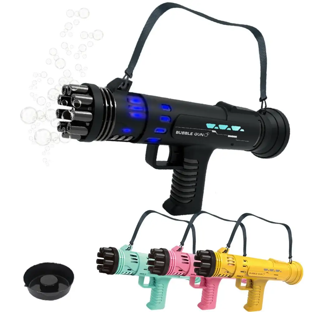 

2-in-1 Bubble Machine Upgraded 9-Hole Cool Electric Magic Bubble Machine with Kids Summer Outdoor Toy Wedding Supplies