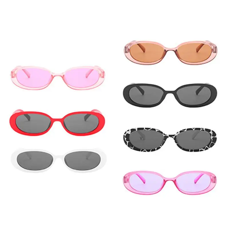 

Unisex Small Oval Frame Sunglasses Vintage Retro Irregular Cycling Driving Glasses Fashion Women Men Sun Eyeglasses