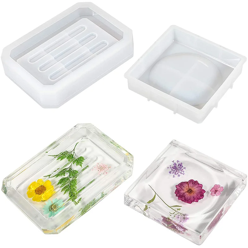 

1pc Soap Storage Box Silicone Resin Mould Handmade DIY Crystal Epoxy UV Resin Molds Tool For Making Home Decoration Craft