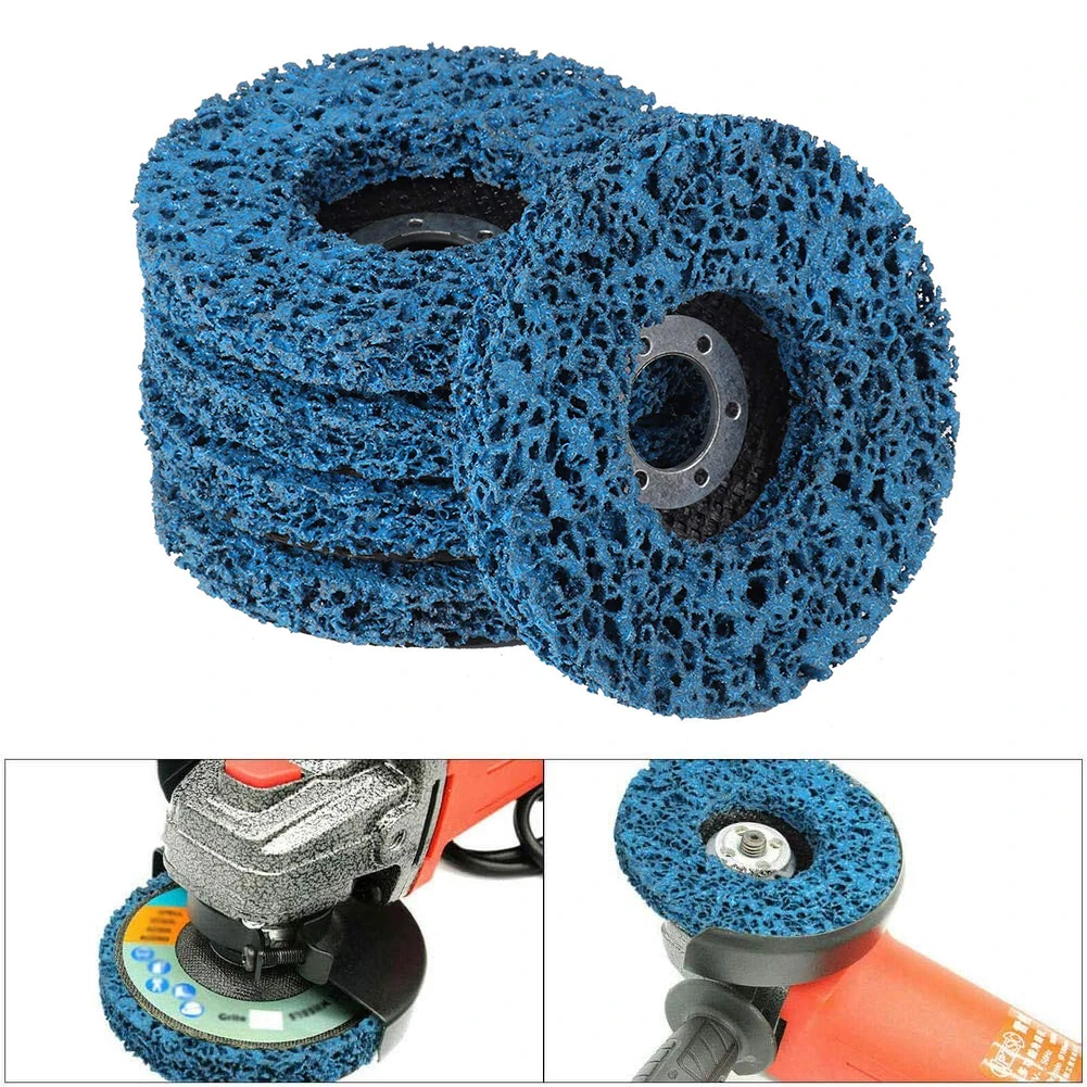 

5pcs Poly Strip Disc Abrasive Wheel Paint Rust Remover Clean Grinding Wheels for Durable Angle Grinder Car Truck Motorcycles