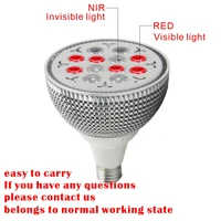 skin rejuvenation device e27 660nm 850nm handheld red infrared light anti aging 24w red light therapy bulb
