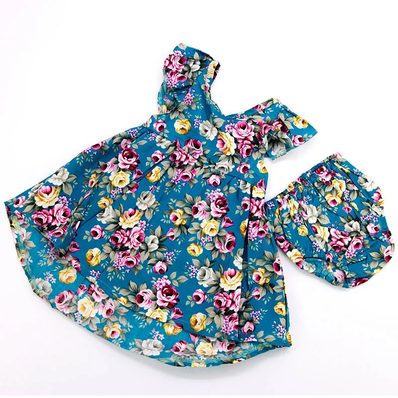 SETS Платье для куклы модная одежда подходит для 22-23 дюймов Reborn Baby Dolls ручная работа роза цветочный узор юбка для ребенка кукла аксессуары - Цвет: SETS