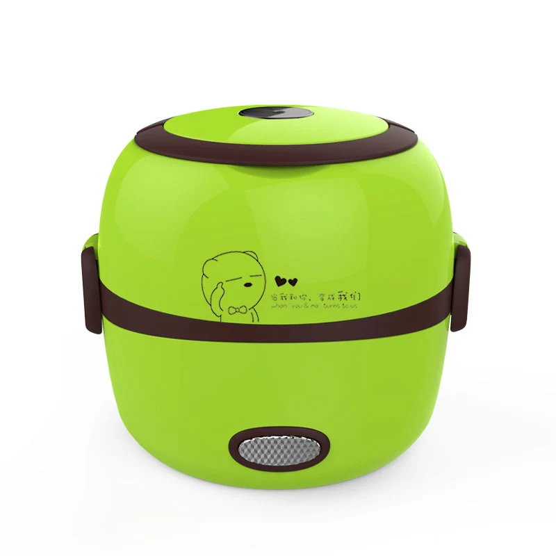 Мини рисоварка теплоизоляция электро ланч бокс 2 слоя портативный Пароварка
