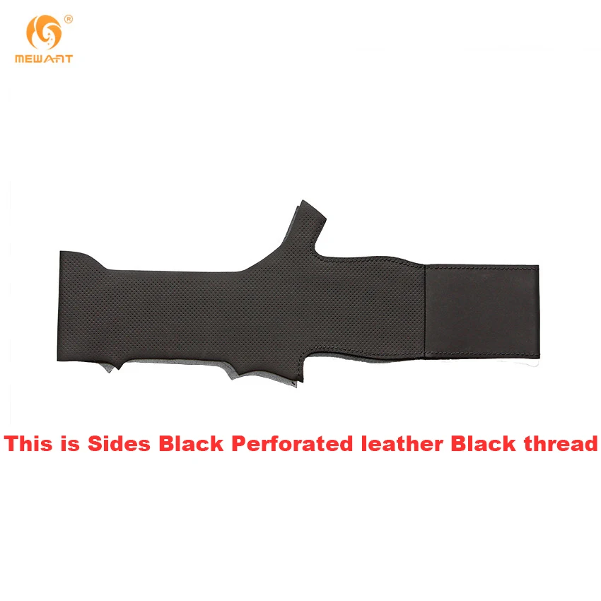 Черный чехол рулевого колеса автомобиля из искусственной кожи для Kia K3 2013 K2 Rio 2015