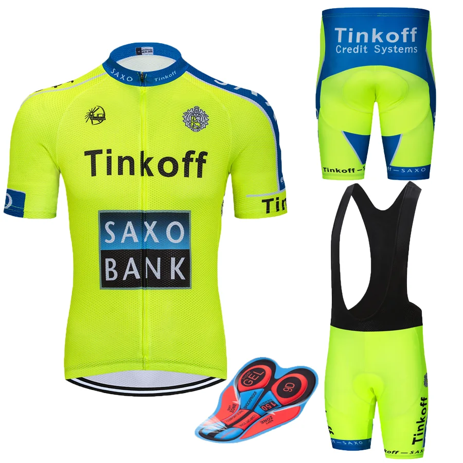 Прямые продажи с фабрики! SaxoBank Tinkoff костюм Джерси для езды на