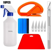 car accessories vinyl wrapping film stickers cut knifeless tape window tint tools kit suede scraper ppf squeegee cutter