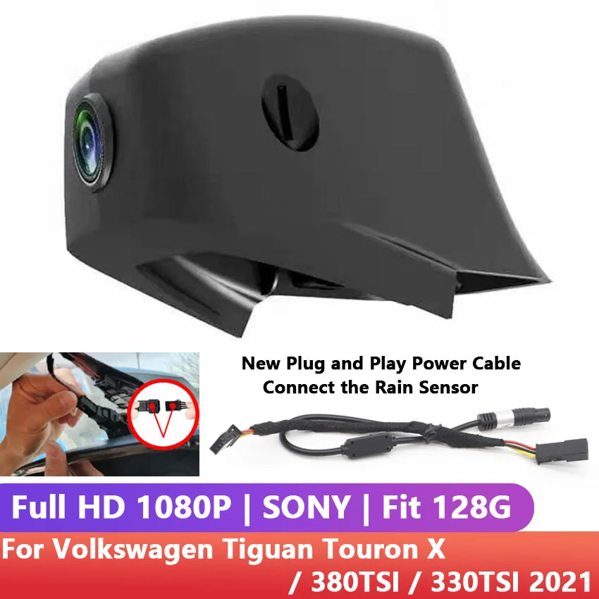 New! Hidden Full HD 1080P Plug and play Car Camera dash cam By APP Control For Volkswagen Tiguan Touron X / 380TSI / 330TSI 2021