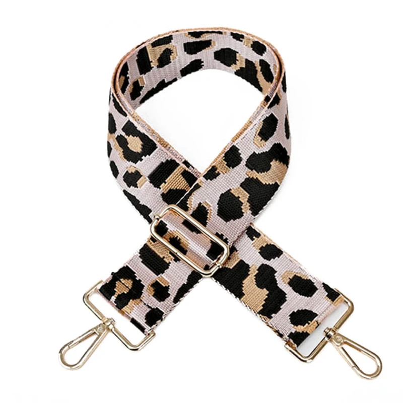 

Leopard Print Adjustable Handbag Shoulder Strap Replacement with Swivel Hooks