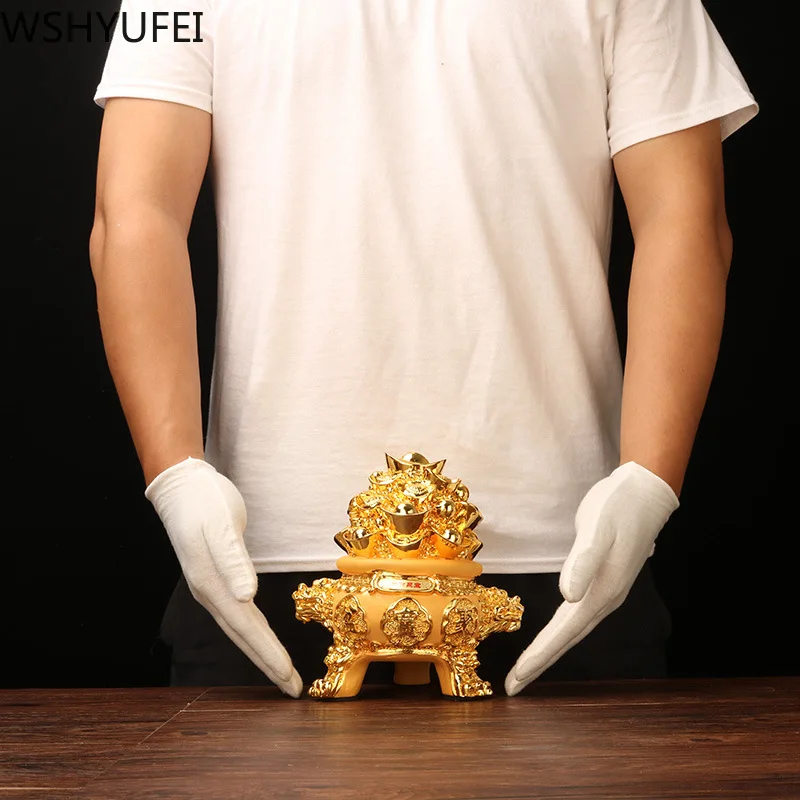 1pcs resin cornucopia creative home decoration feng shui crafts ornaments sculpture lucky gifts | Дом и сад