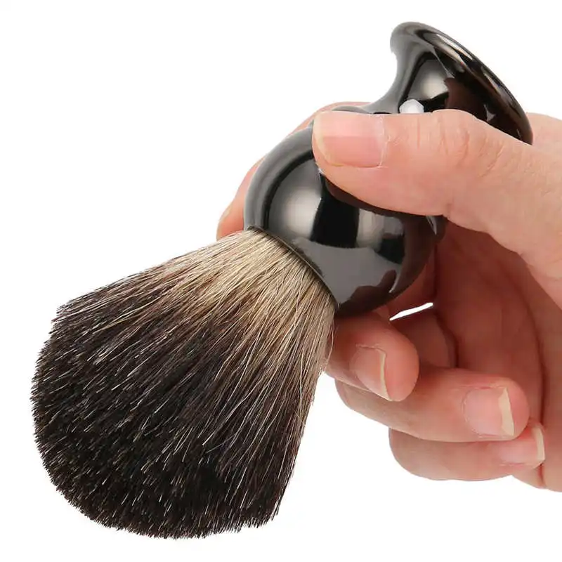 

Nose And Ear Trimmer Nose Hair Trimmer Men Shaving Brush Travel Portable Stainless Steel Handle Shaving Brush (Gun Color)