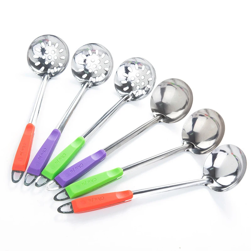 1 шт. прочный Нержавеющая сталь большой суповая ложка дуршлаг Пособия по