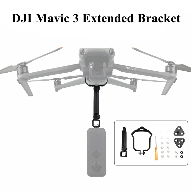 

Extended Bracket Holder for DJI Mavic 3 Accessories Upper Mount Adapter for GoPro 10/9 Action Camera Extended Stand