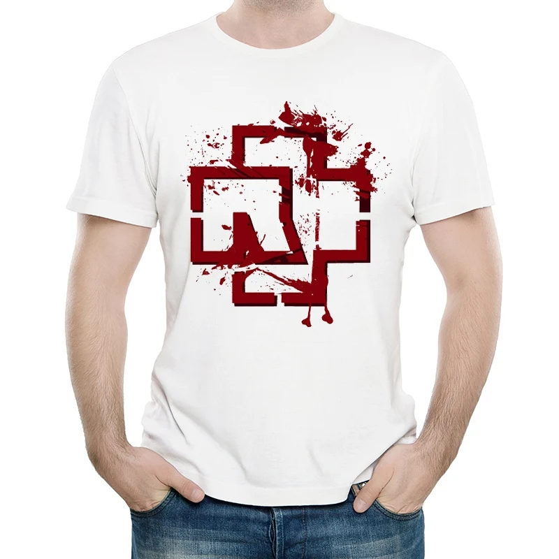 Till Lindemann Футболка белая Цвет Мужская детская рубашка с короткими рукавами до тех