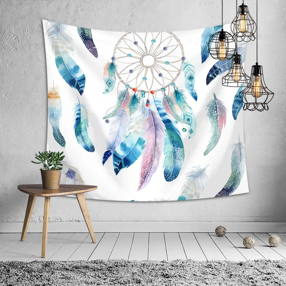 

Bohemian Dream Catcher Tapestry Headboard Wall Art Bedspread Dorm Tapestry for Living Room Bedroom Home Decor