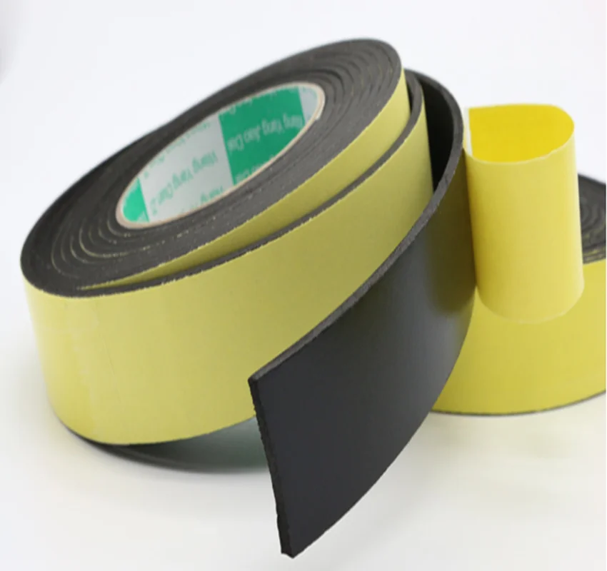 Самоклеящаяся резиновая лента 10 м ширина 5 ~ 40 мм толщина 1 EVA черная пенопластовая