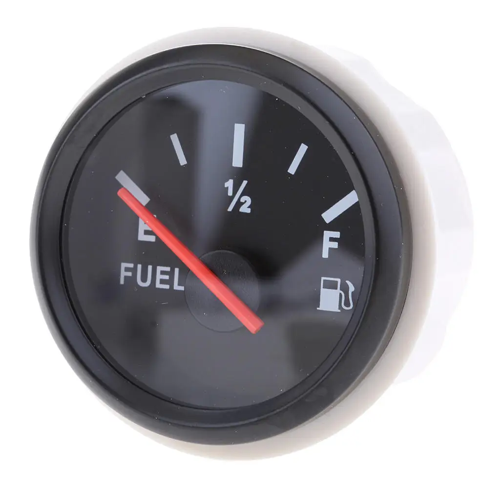 

3 XCar Boat Fuel Level Gauge E-1/2-F Pointer Display+fuel Guage Level Sensor