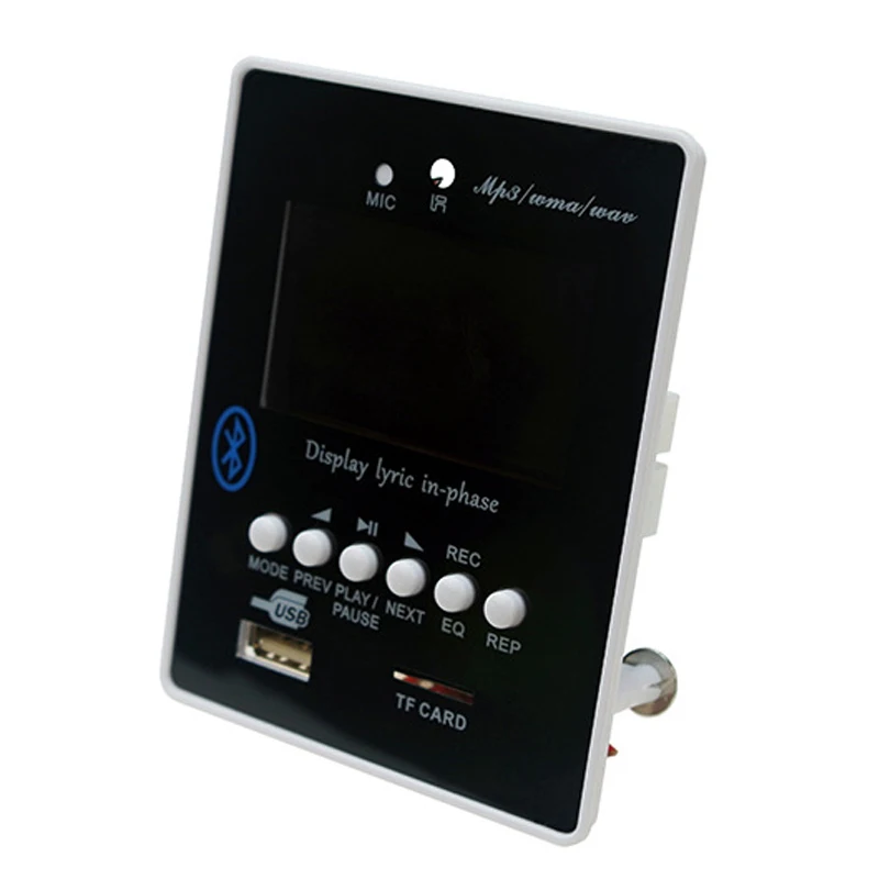 MP3 плеер TF карта USB декодер модуль DC 12 В WAV без потерь плата Bluetooth синий