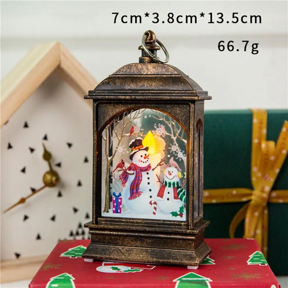 Xmas Light 13 Taoup Счастливого Рождества светодиодный свет Подвески Висячие украшения Рождественская Украшение стола для дома Рождественские Санта Клаус огни снеговик - Цвет: Xmas Light 13