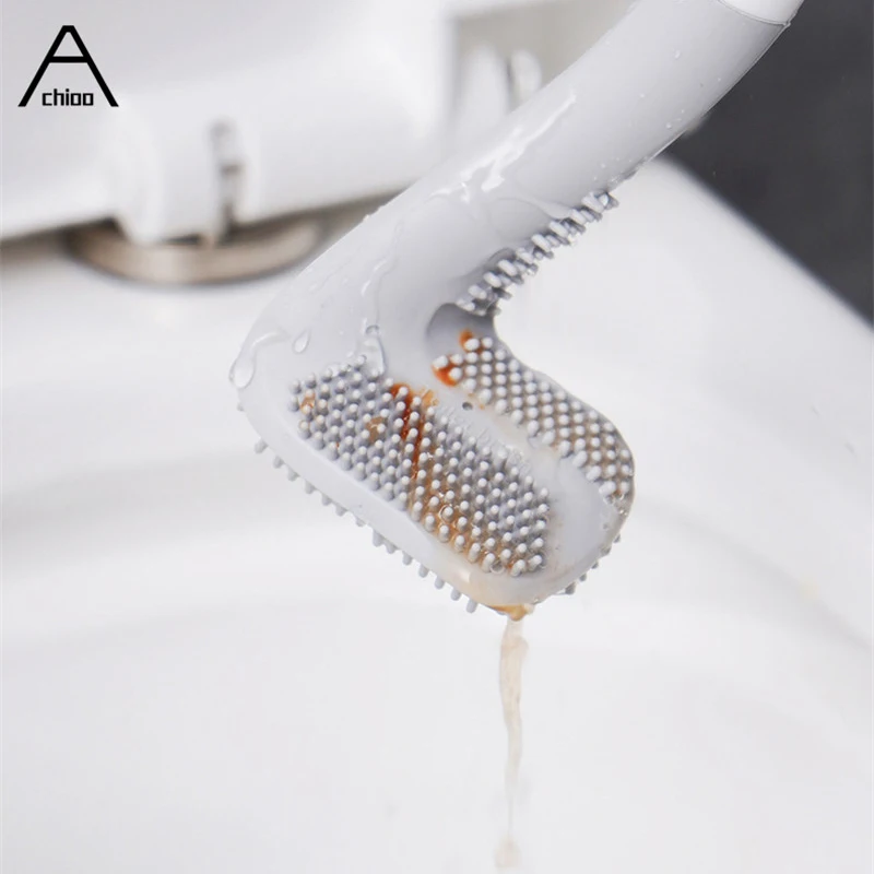 Креативная силиконовая щетка для гольфа Щетка Для Чистки унитаза настенная