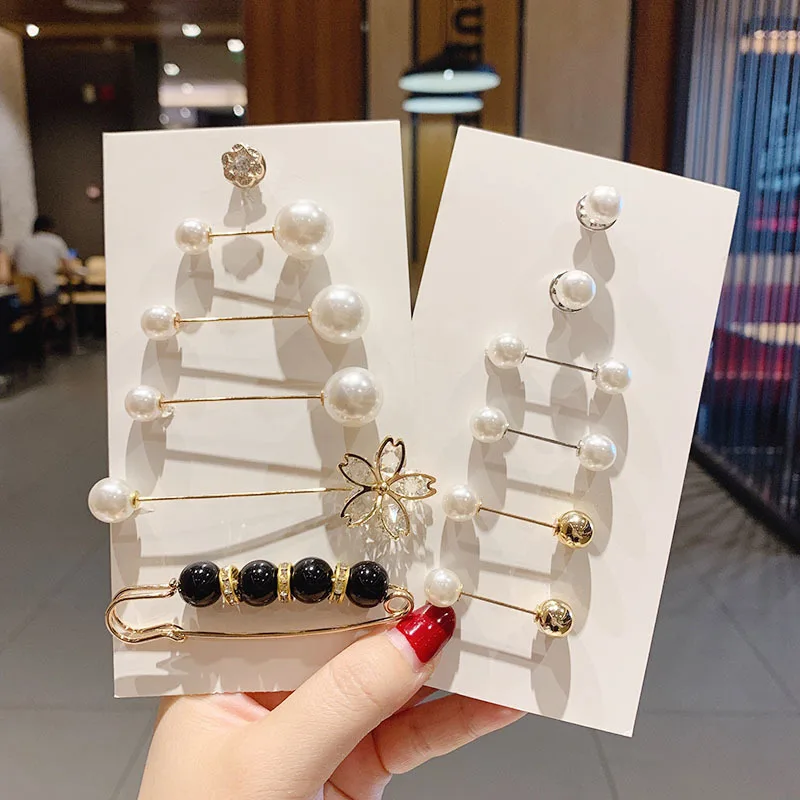 1 Набор большие бусы вставленные в чакра брошь из искусственного жемчуга булавки