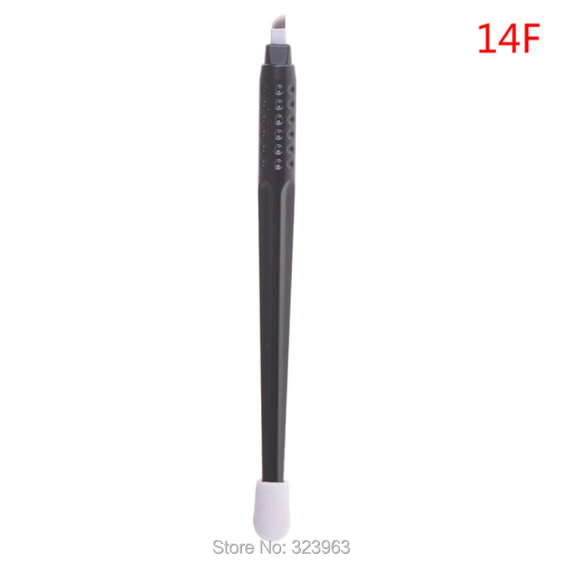 

10pcs Disposable Microblading Pen 18U 12 14U 14Flex for Eyebrow Black Tattoo Pen Tattoo Manual Pen