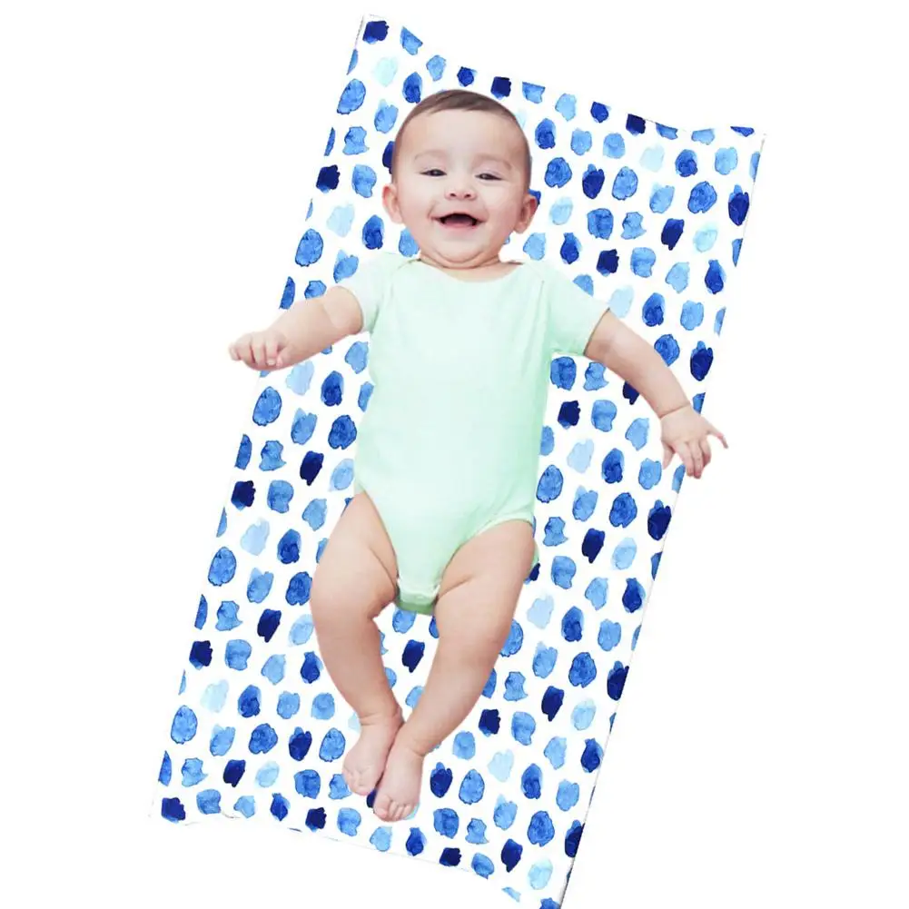 Детский коврик для смены подгузника Узорчатая пеленка крышка стола Мягкая дышащая водонепроницаемая многоразовая меняющаяся крышка для новорожденных