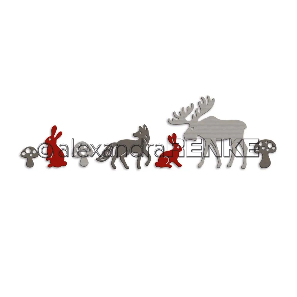 

Mushrooms animals Metal Cutting Dies DIY Molds Scrapbooking Paper Making Cuts Crafts Template Handmade Decoration