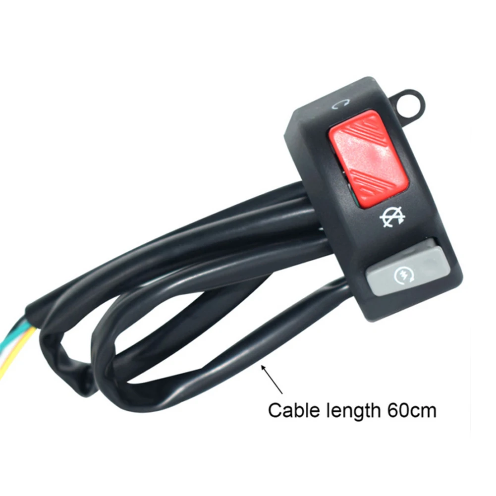 

12V Handlebar 7/8\" Switch ATV Horn Motorbike Motorcycle ON OFF Button Start Kit Ideal