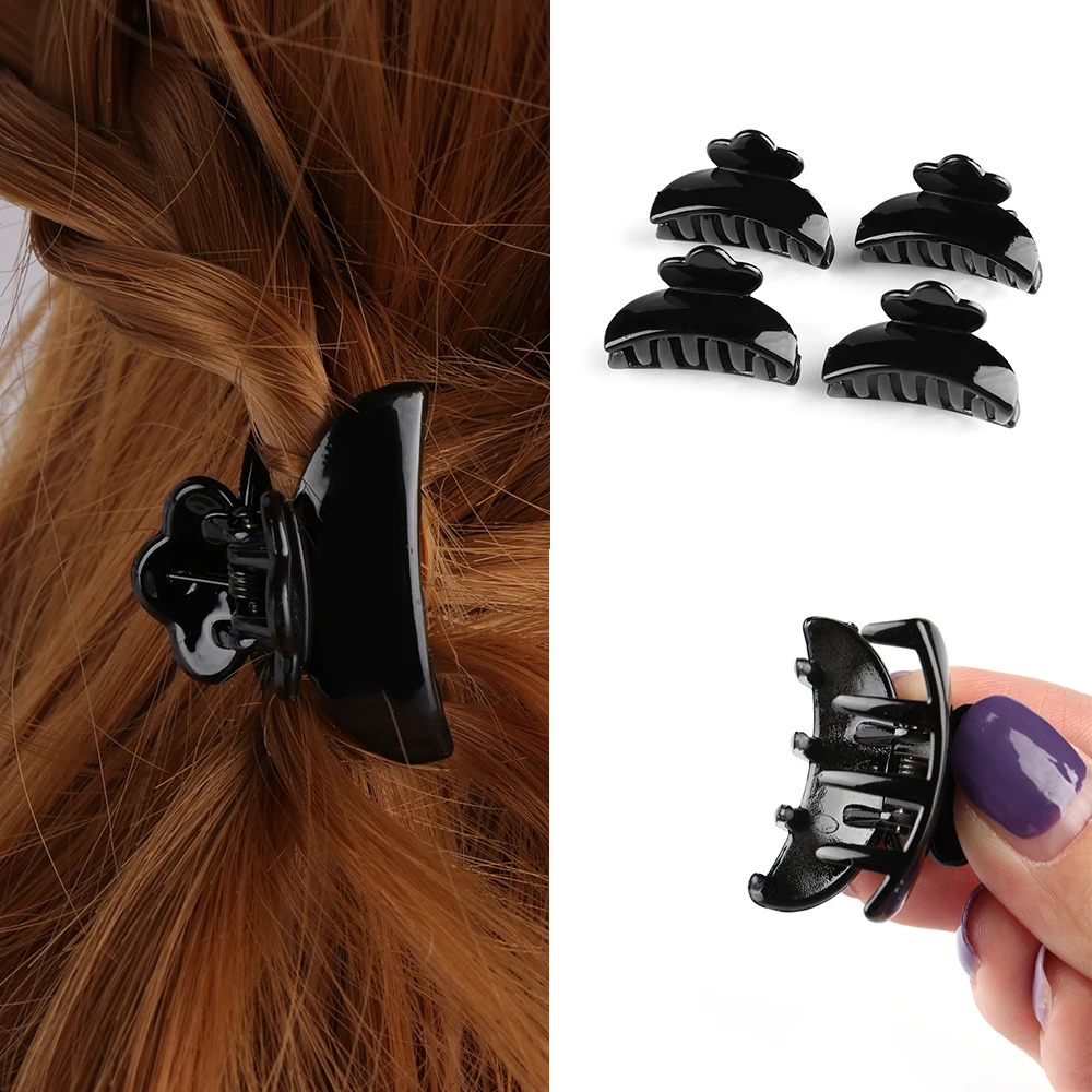 Новый яркий черный секционный инструмент для укладки заколка волос бабочка