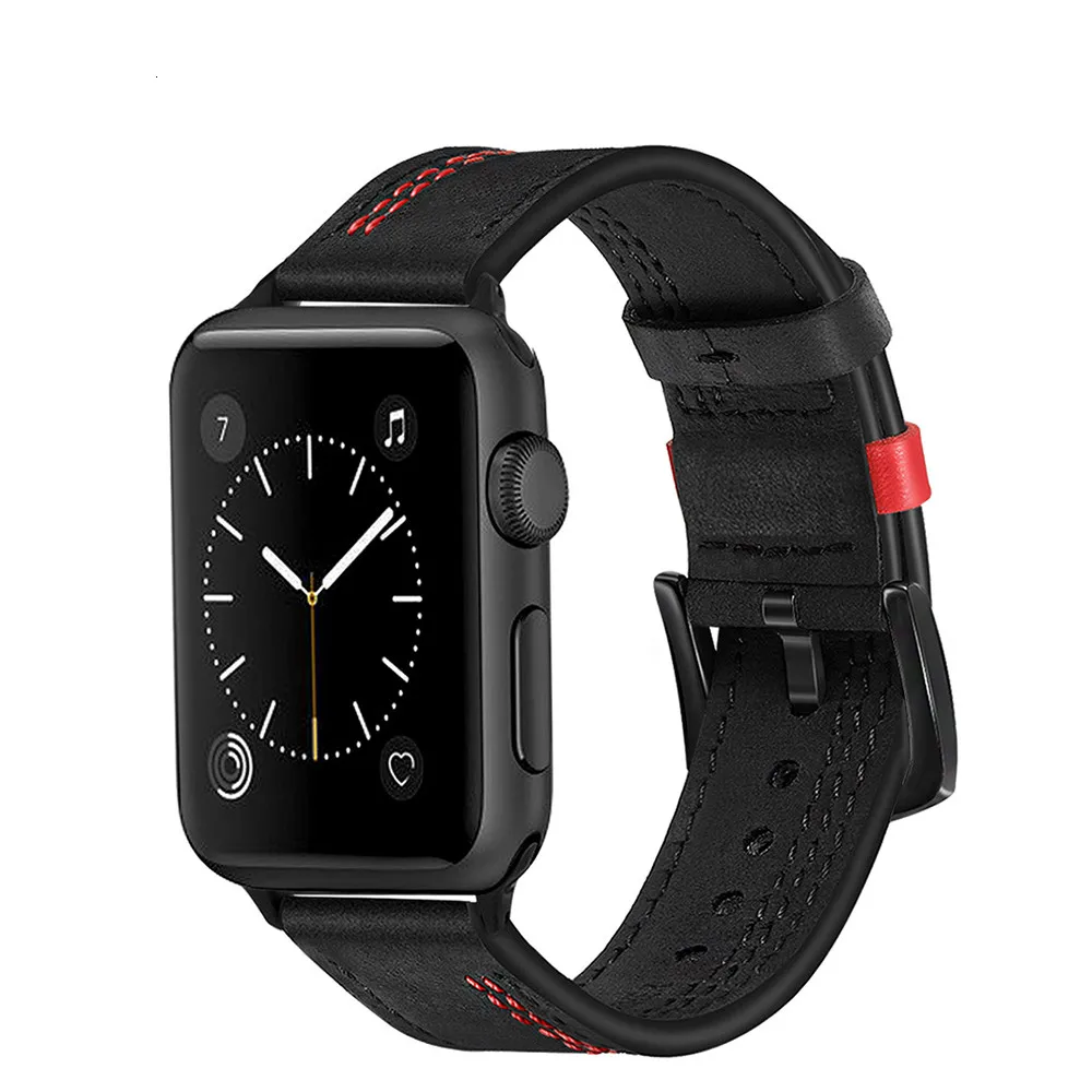 Ремешок из натуральной телячьей кожи для iWatch Apple Watch 5 4 3 2 1 44 мм 42 40 38