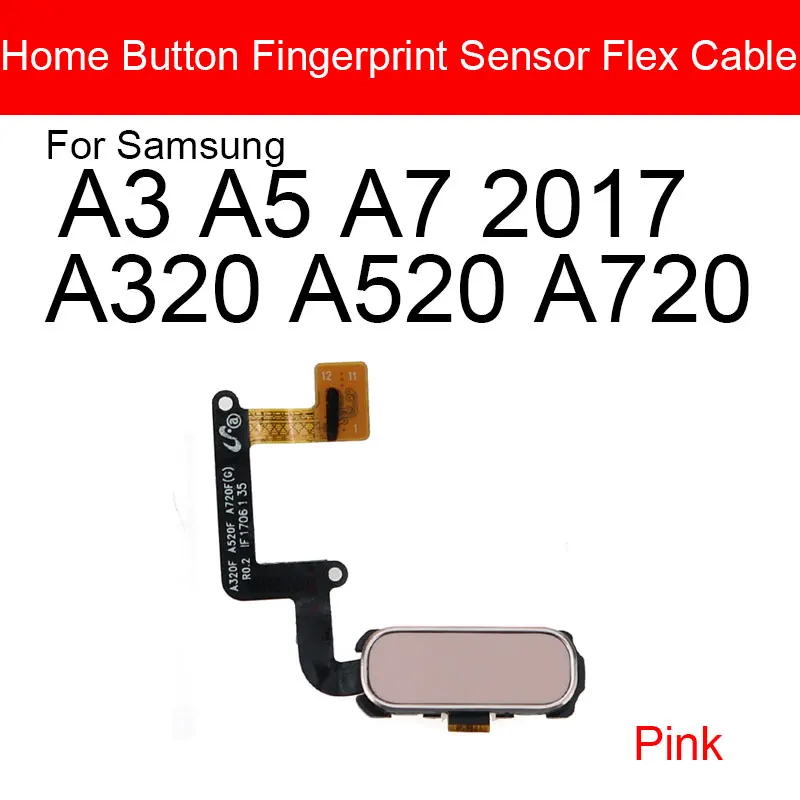 Гибкий кабель для датчика кнопки возврата Home Samsung Galaxy A3 A5 A7 2017 A320 A520 A720 меню замена