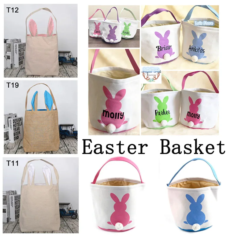 Оптовая продажа 25 шт./лот милая Пасхальная корзина в виде кролика 40 стилей