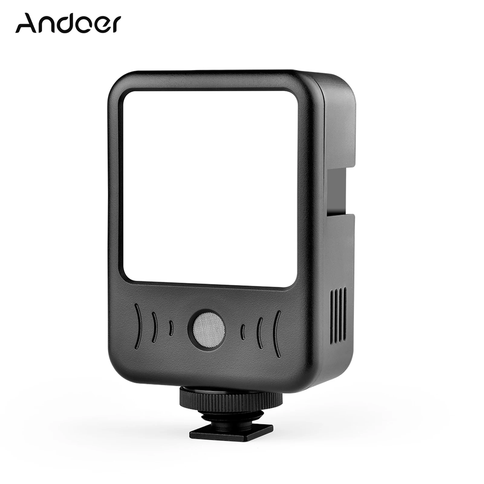 

Миниатюрный перезаряжаемый светодиодный светильник Andoer LED 02, встроенный микрофон с защитой от шума, записывающий микрофон + заполняющий све...