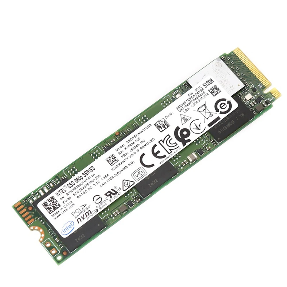Внутренний твердотельный накопитель (SSD) SSDPEKNW020T8X1 Intel 660p M.2 2280 512 ГБ ТБ|Внутренние