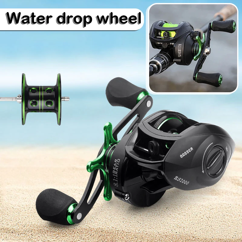 

Super Speed Fishing Reel Powerful 24 Level Magnetic Braking System 8.1:1 Baitcast Tackle Accessories B2Cshop