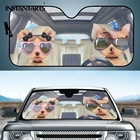 INSTANTARTS солнцезащитный козырек для окна автомобиля, защита от солнца, прекрасный Йоркширский принт, летний автомобильный солнцезащитный козырек на лобовое стекло