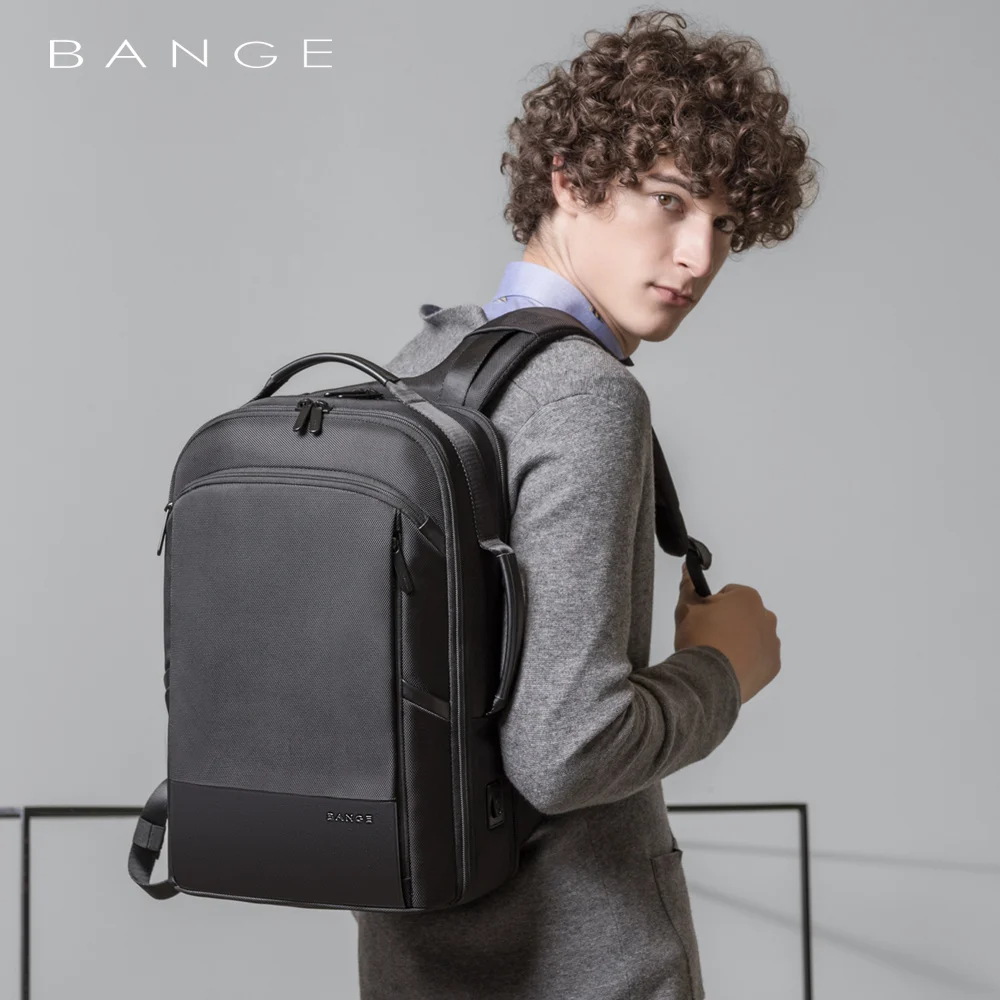 Bange 15,6 ''рюкзак для ноутбука Внешний USB зарядка Компьютерные рюкзаки Противоугонный водонепроницаемый рюкзак для путешествий для мужчин и женщин