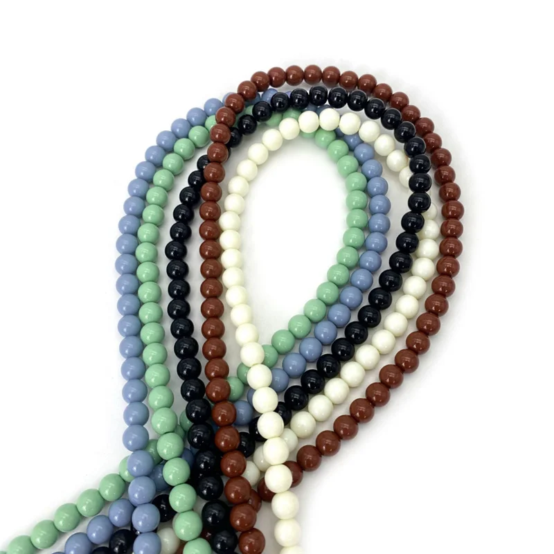 

1 PC Hot Net Red Macaron Color Matching Candy Beads 8mm Acrylic Round Beads Glasses Chain Glasses Rope Mask Hanging Rope