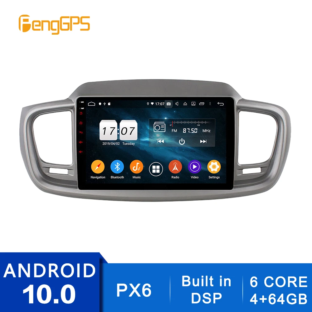 

Android 10,0 радио для KIA Sorento 2015 2016 сенсорный экран мультимедийный GPS-навигатор головное устройство DVD-плеер Автомобильный стерео Carplay DSP
