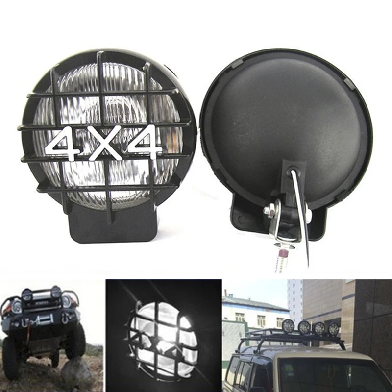 1x5 5 &quot4X4 круглый внедорожник БЕЛЫЙ Вождение Галогенные Противотуманные фары ATV