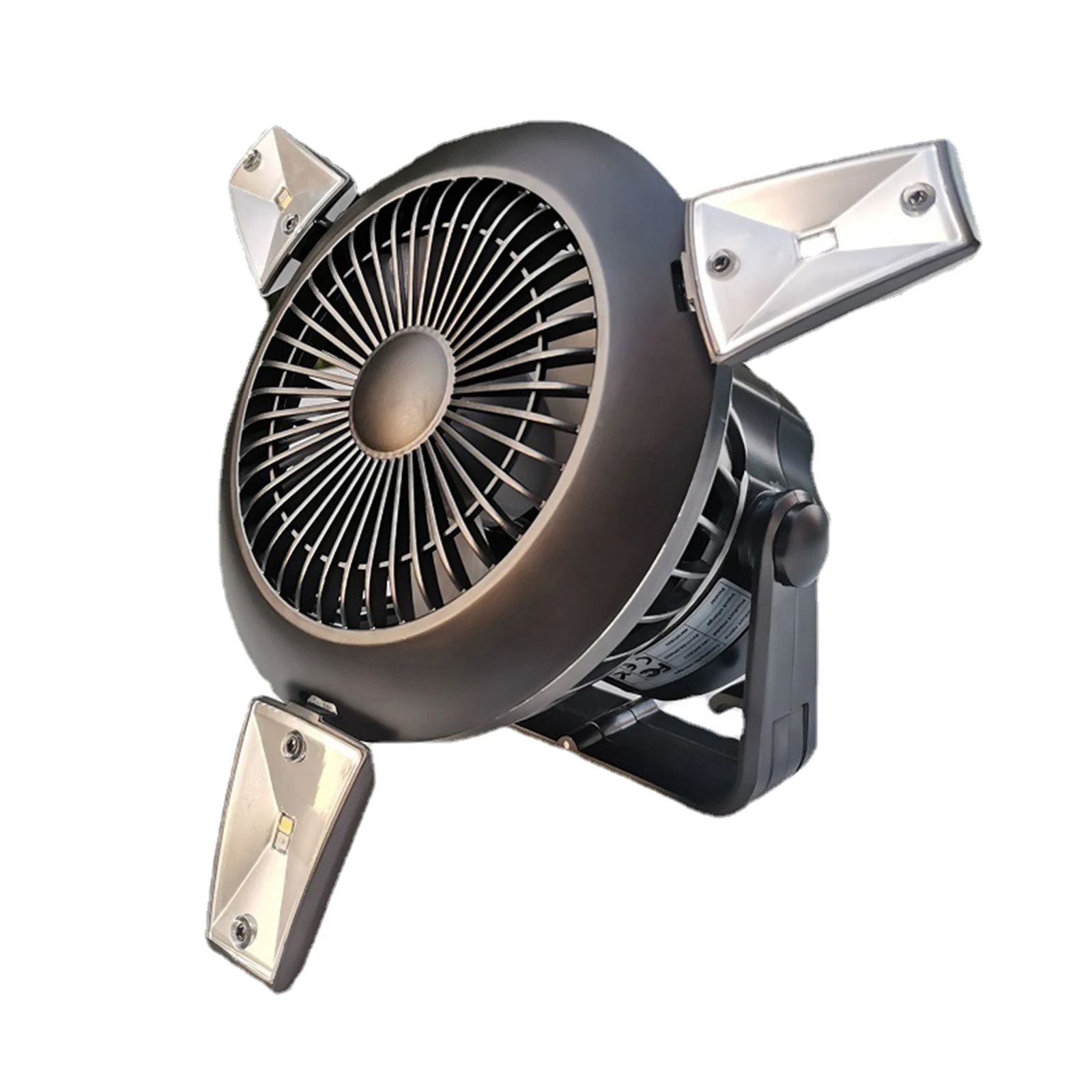 

Multi-Function Solar Fan Electric Outdoor Fishing Fan with ing Hook for Camping Fishing and Entertainment