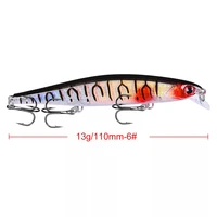 1pcs new wobbler fishing lure 11cm 13g artificial plastic bait bionic 3d eyes floating crankbait japan fish pesca isca