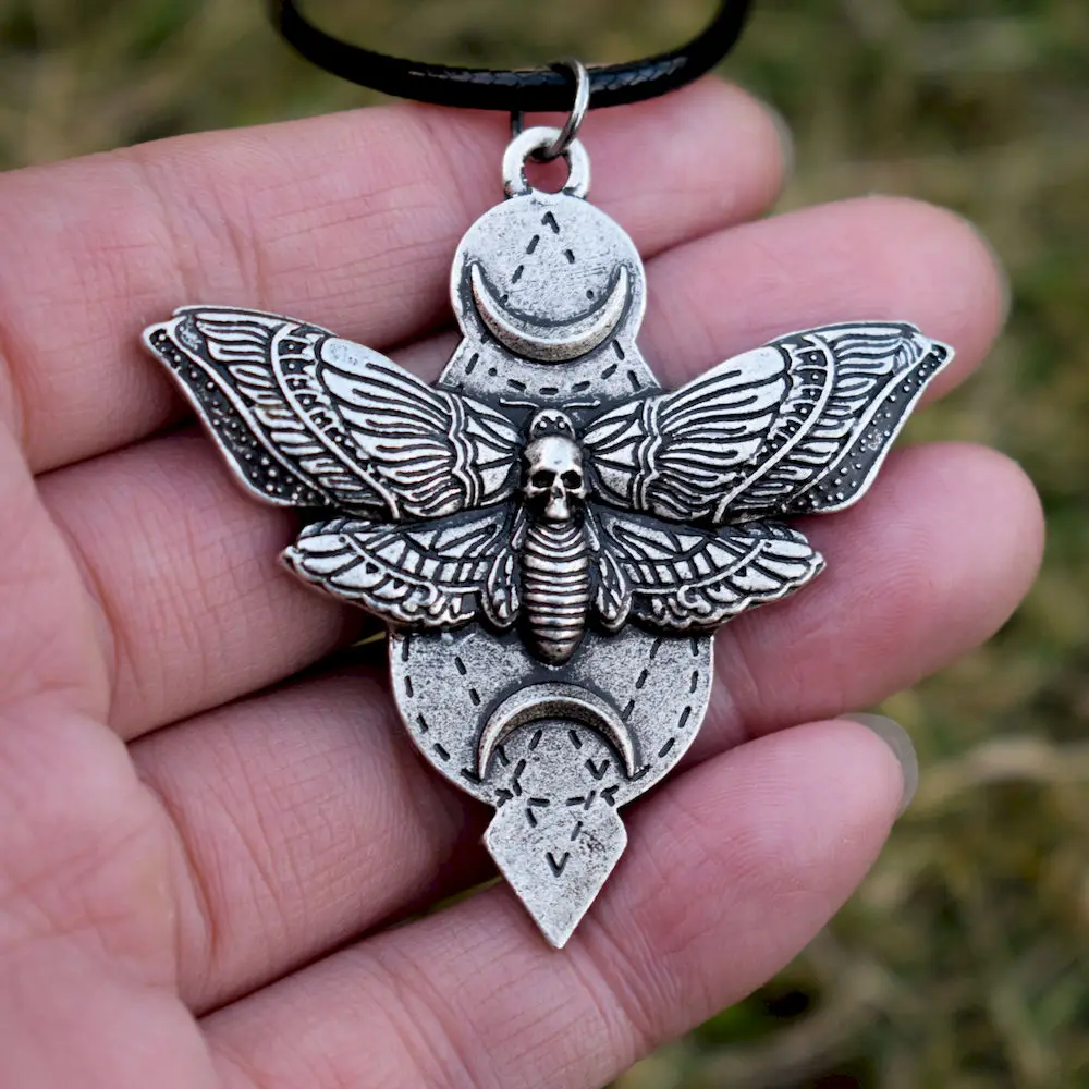 SanLan Death Head ожерельлье Мотылек hawkmoth|Цепочки| |