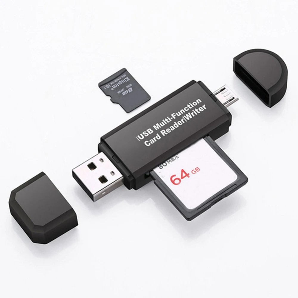 Все в одном памяти считыватель карт OTG Micro SD/SDXC TF Card Reader устройство чтения USB 2 0