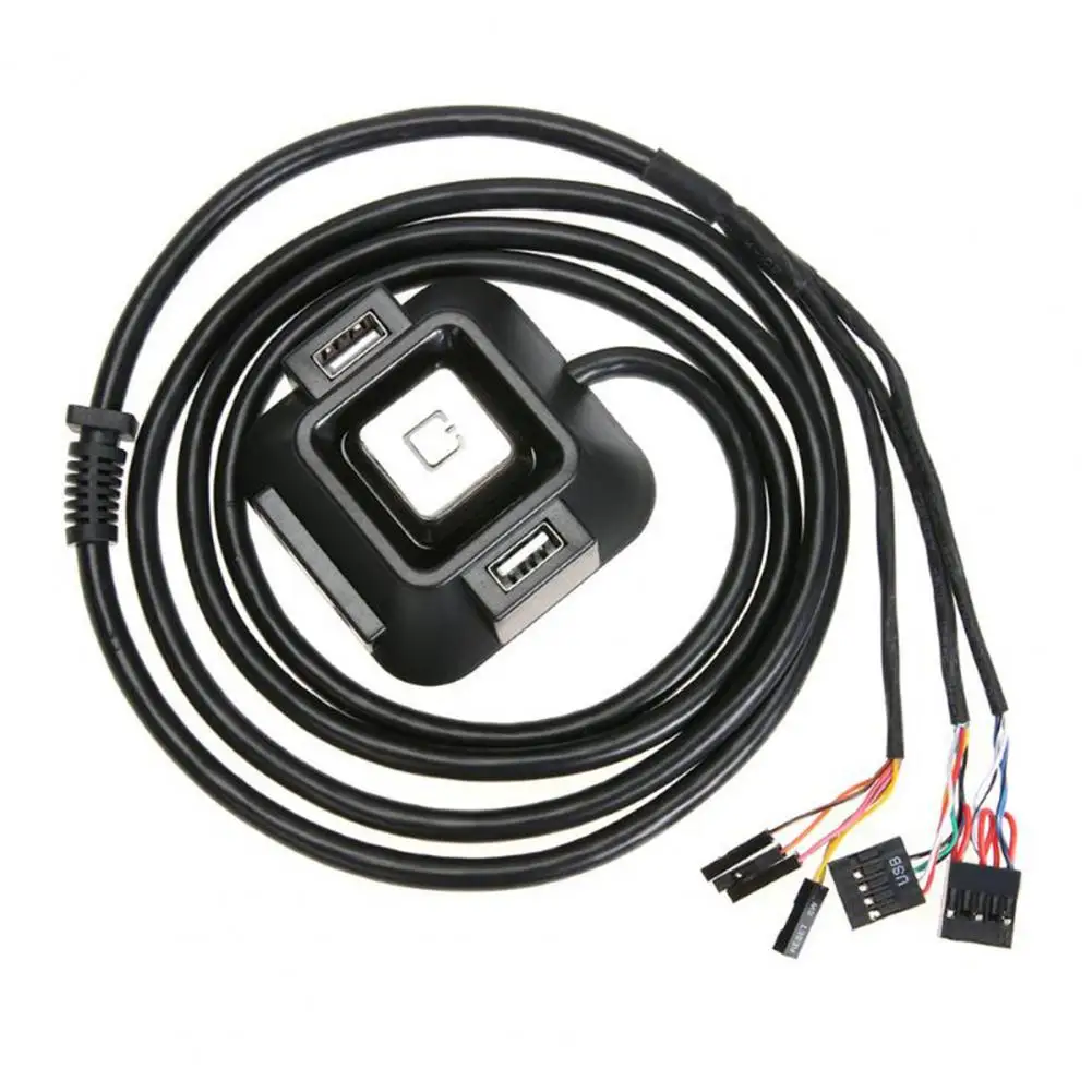 1.2m Desktop PC Switch Button Practical Wear-resistant ABS Computer Reset Block Extender for Office | Компьютеры и офис
