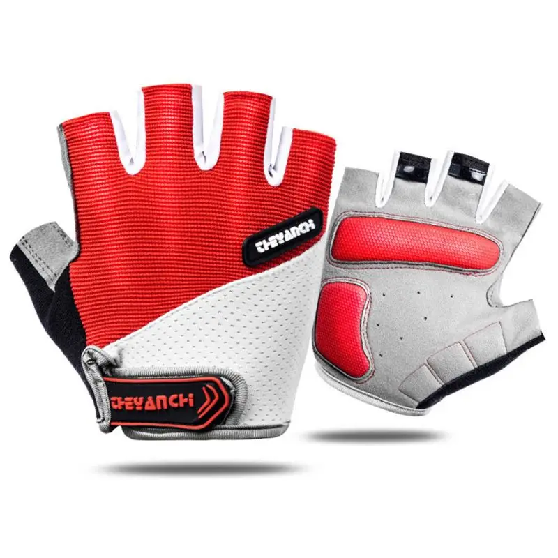 

Unisex Half Finger Bicycle Cycling Gloves Anti Slip Shock Absorbing Pad Mittens LX9E