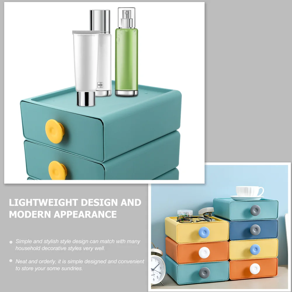 

4Pcs Drawer Type Desktop Finishing Box Office Home Storage Organizing Boxes