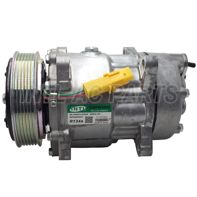 Компрессор переменного тока Sanden SD7V16 1228F 1259 9639109580 6453JN 6453JQ 9646416780 a/c для CITROEN C8 C5 C4/Peugeot