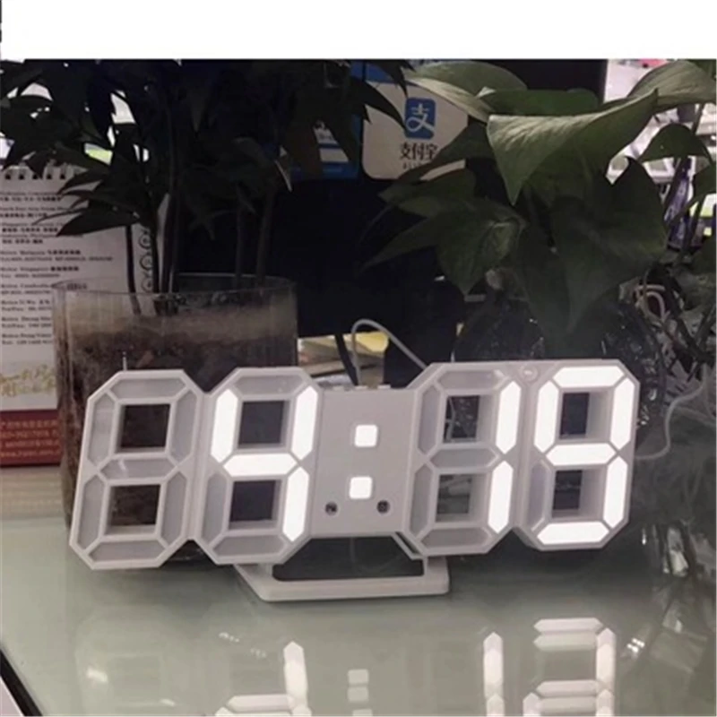 

LED Digital Wall Clock Alarm Date Temperature Automatic Backlight Table Desktop Home Decoration Stand hang Clocks wholesale